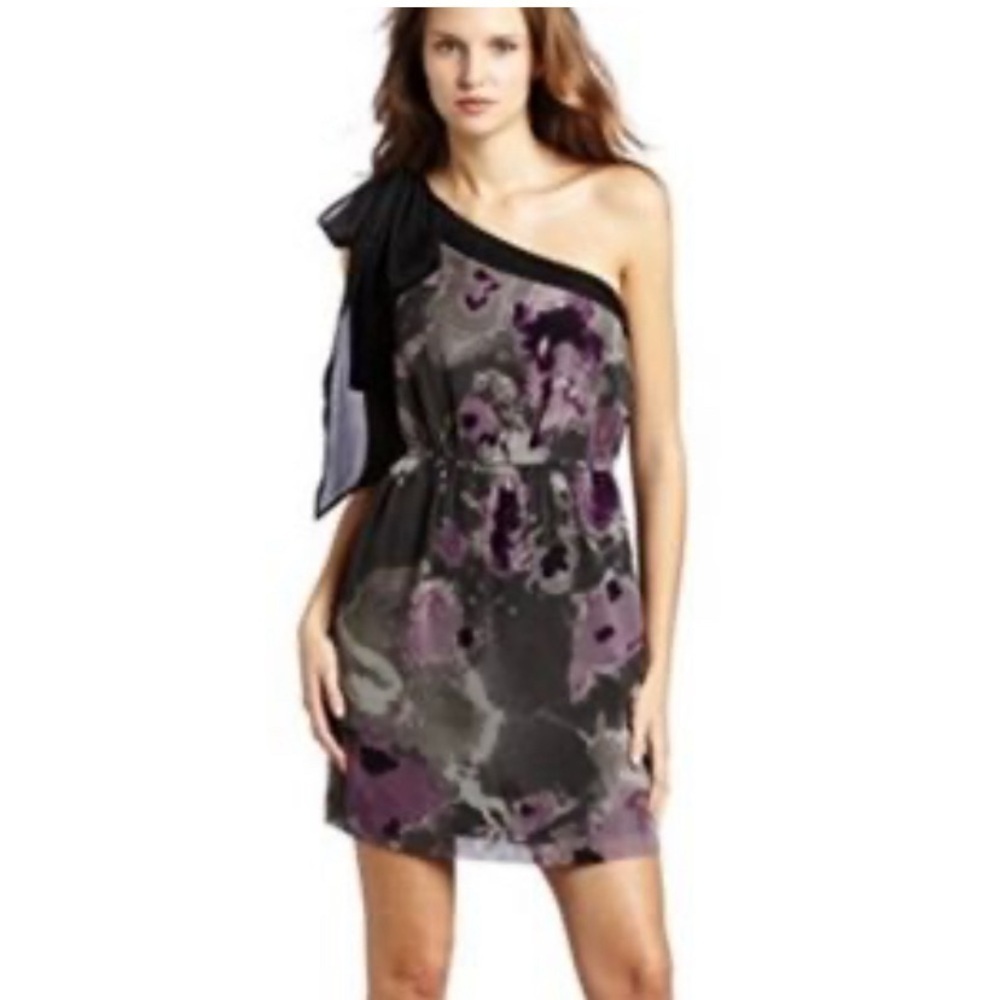 Kensie One Shoulder Bow Dress Women’s Size Small NWT
